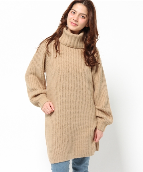 Chico（チコ）の「【who's who Chico】オフタートル片畦ニットワンピース（ワンピース・レディース・アイボリー/ベージュ/グレー・FREE）」の11枚目の写真