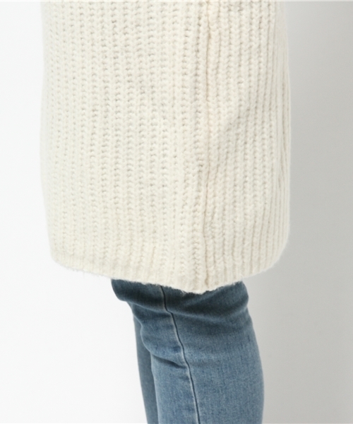 Chico（チコ）の「【who's who Chico】オフタートル片畦ニットワンピース（ワンピース・レディース・アイボリー/ベージュ/グレー・FREE）」の13枚目の写真