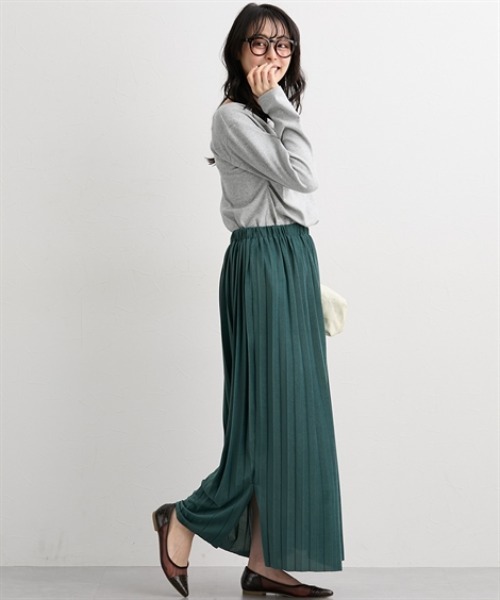 nissen（ニッセン）の「カシュクールカットソートップス＜大きいサイズ有＞（Tシャツ/カットソー・レディース・ベージュ/ボルドー/杢グレー/ブラック・LL/S/M/L）」の17枚目の写真