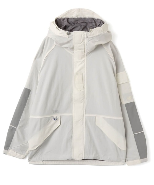 NEW BALANCE（ニューバランス）の「New Balance HOODED TASLAN JACKET / ニューバランス フーデット タスラン ジャケット（ナイロンジャケット・メンズ・ブラック/ホワイト/パープル・S/M/L/XL）」の2枚目の写真