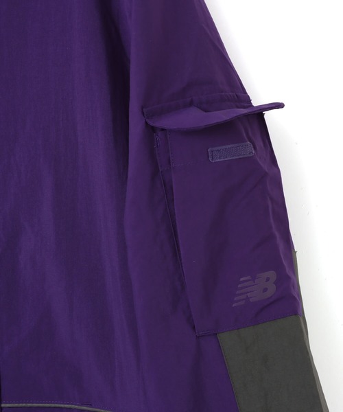 NEW BALANCE（ニューバランス）の「New Balance HOODED TASLAN JACKET / ニューバランス フーデット タスラン ジャケット（ナイロンジャケット・メンズ・ブラック/ホワイト/パープル・S/M/L/XL）」の7枚目の写真