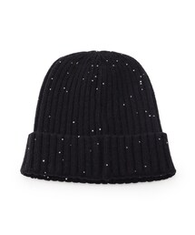SHOO・LA・RUE | スパンコールリブニット帽(ニットキャップ/ビーニー)