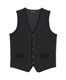 BRICK HOUSE by TOKYO SHIRT | 後身布帛 千鳥柄 ジレ(ベスト)