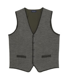 BRICK HOUSE by TOKYO SHIRT | 後身布帛 千鳥柄 ジレ(ベスト)
