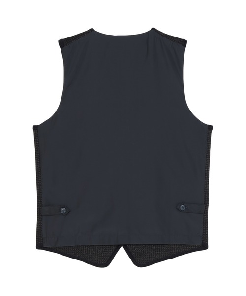BRICK HOUSE by TOKYO SHIRT（ブリックハウス）の「後身布帛 千鳥柄 ジレ（ベスト・メンズ・グレー/ネイビー・M/L/LL/XL）」の7枚目の写真