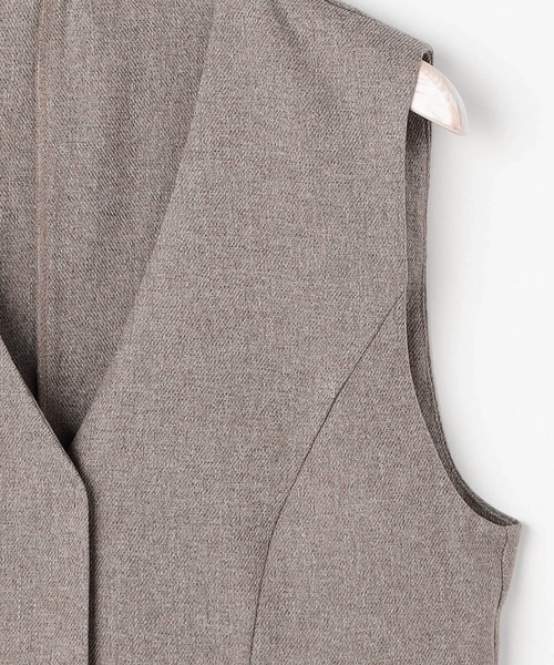 NICOLE white（ニコルホワイト）の「セットアップ【ベスト＆ワイドパンツ】（ワンピース・レディース・ブラウン/グレー・FREE）」の22枚目の写真