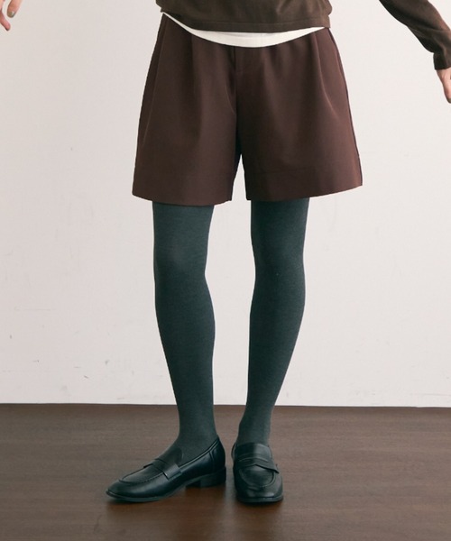 Trish(トリッシュ)の「TPUツイルタックハーフパンツ(その他パンツ・レディース・アイボリー/カーキ/ダークブラウン・MEDIUM)」の13枚目の写真