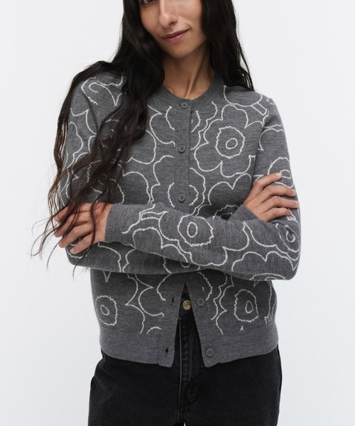 marimekko（マリメッコ）の「Villi Piirto Unikko / cardigan
