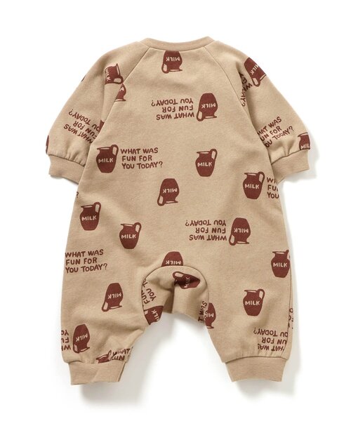 Ampersand（アンパサンド）の「【リンク】バラエティ裏毛カバーオール（ロンパース・キッズ・グレー/ベージュ/チャコール/キナリ/ラベンダー/マスタード・60/70/80）」の14枚目の写真