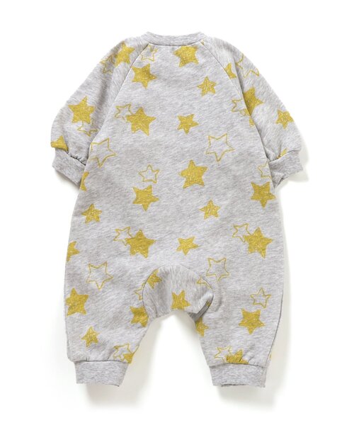 Ampersand（アンパサンド）の「【リンク】バラエティ裏毛カバーオール（ロンパース・キッズ・グレー/ベージュ/チャコール/キナリ/ラベンダー/マスタード・60/70/80）」の15枚目の写真