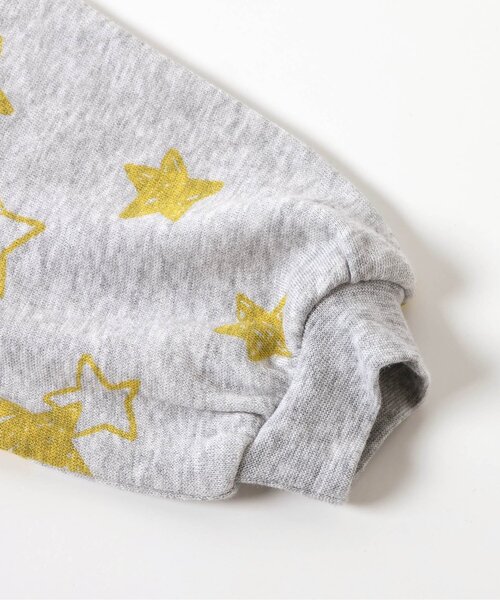 Ampersand（アンパサンド）の「【リンク】バラエティ裏毛カバーオール（ロンパース・キッズ・グレー/ベージュ/チャコール/キナリ/ラベンダー/マスタード・60/70/80）」の7枚目の写真