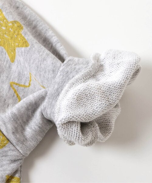 Ampersand（アンパサンド）の「【リンク】バラエティ裏毛カバーオール（ロンパース・キッズ・グレー/ベージュ/チャコール/キナリ/ラベンダー/マスタード・60/70/80）」の13枚目の写真