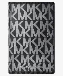 MICHAEL KORS(マイケルコース)のHUDSON メタリック フォルディング カードケース - MKシグネチャー(カードケース)