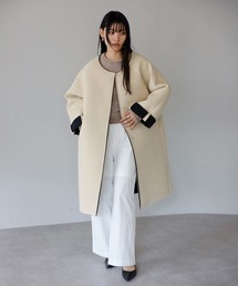 ノーカラーコート（ベージュ系）ファッション通販 - ZOZOTOWN