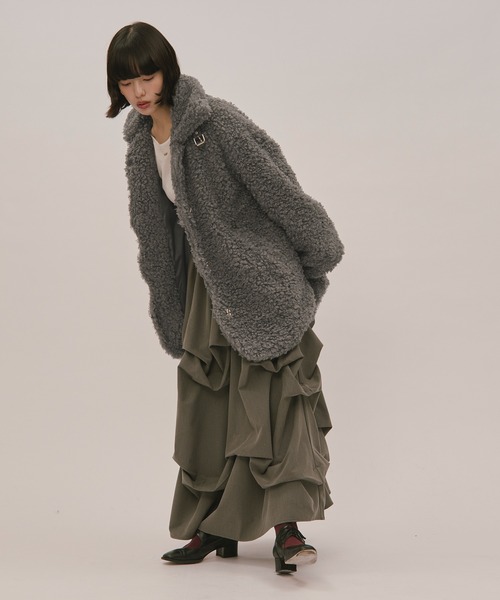 loin nuit（ロワンニュイ）の「nuance button poodle coat