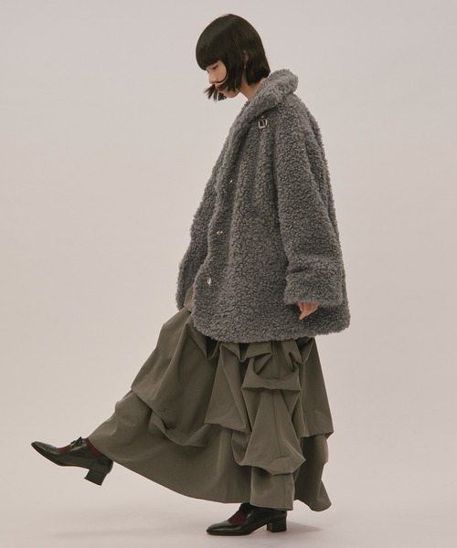 nuance button poodle coatニュアンスボタンプードルコート nuance button poodle coat / ニュアンスボタンプードルコート