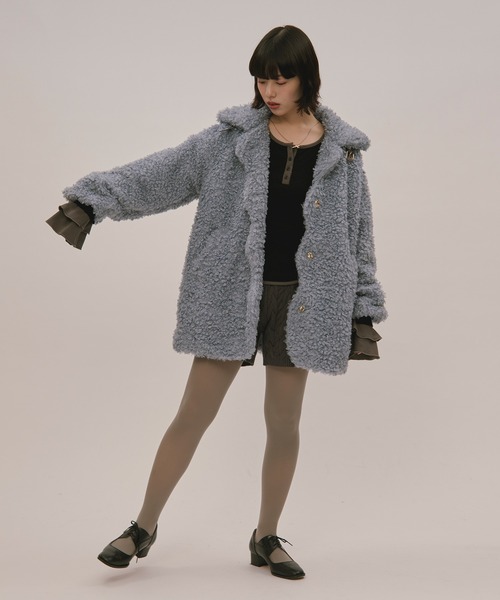 loin nuit（ロワンニュイ）の「nuance button poodle coat