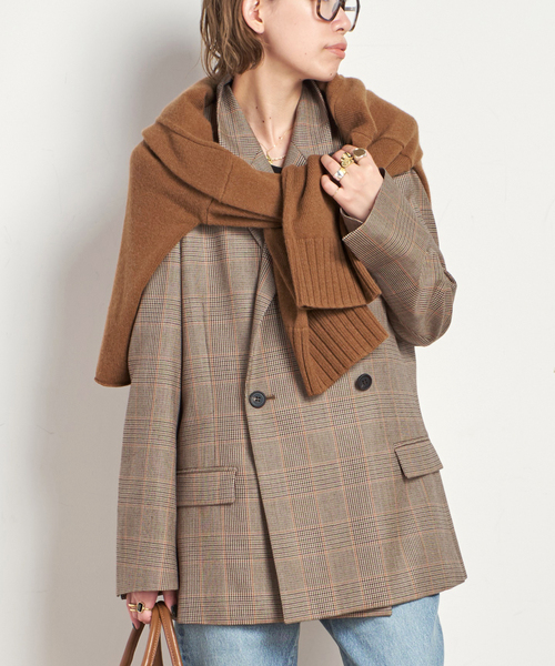 エッセンシャルジャケット(チェック)（テーラードジャケット