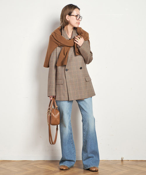 エッセンシャルジャケット(チェック)（テーラードジャケット