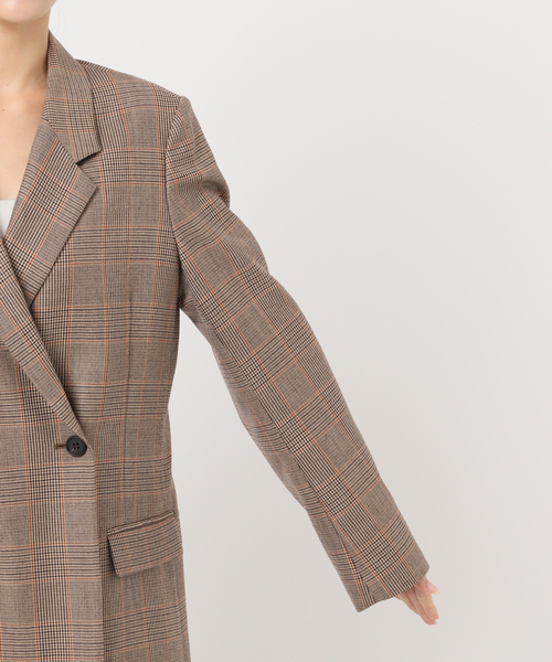 エッセンシャルジャケット(チェック)（テーラードジャケット
