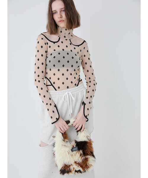 SORIN(ソリン )の「Long Fur Egg Tote/ロングファーエッグトートバッグ(トートバッグ・レディース・マルチ/アニマル/オフホワイト・F)」の9枚目の写真