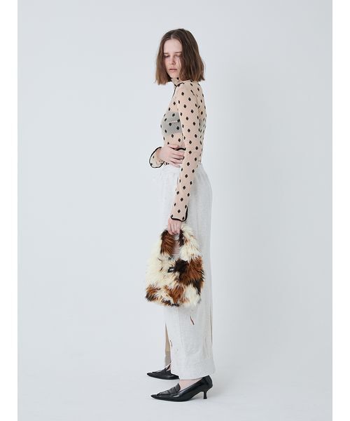 SORIN(ソリン )の「Long Fur Egg Tote/ロングファーエッグトートバッグ(トートバッグ・レディース・マルチ/アニマル/オフホワイト・F)」の6枚目の写真