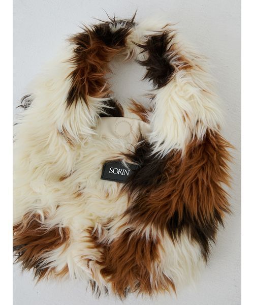 SORIN(ソリン )の「Long Fur Egg Tote/ロングファーエッグトートバッグ(トートバッグ・レディース・マルチ/アニマル/オフホワイト・F)」の13枚目の写真