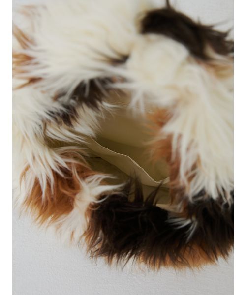 SORIN(ソリン )の「Long Fur Egg Tote/ロングファーエッグトートバッグ(トートバッグ・レディース・マルチ/アニマル/オフホワイト・F)」の17枚目の写真