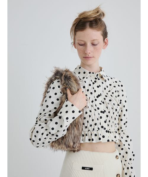 SORIN(ソリン )の「Long Fur Egg Tote/ロングファーエッグトートバッグ(トートバッグ・レディース・マルチ/アニマル/オフホワイト・F)」の16枚目の写真