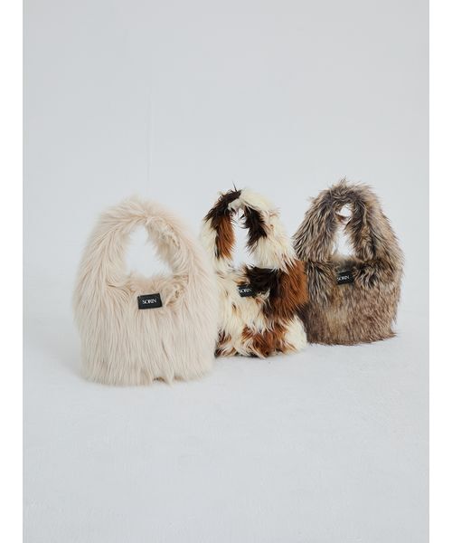 SORIN(ソリン )の「Long Fur Egg Tote/ロングファーエッグトートバッグ(トートバッグ・レディース・マルチ/アニマル/オフホワイト・F)」の21枚目の写真