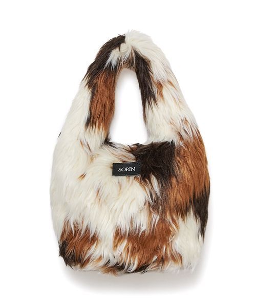 SORIN(ソリン )の「Long Fur Egg Tote/ロングファーエッグトートバッグ(トートバッグ・レディース・マルチ/アニマル/オフホワイト・F)」の10枚目の写真