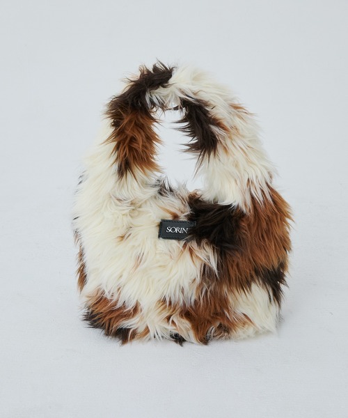 SORIN(ソリン )の「Long Fur Egg Tote/ロングファーエッグトートバッグ(トートバッグ・レディース・マルチ/アニマル/オフホワイト・F)」の3枚目の写真