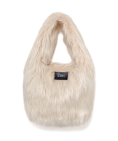 SORIN(ソリン )の「Long Fur Egg Tote/ロングファーエッグトートバッグ(トートバッグ・レディース・マルチ/アニマル/オフホワイト・F)」の1枚目の写真