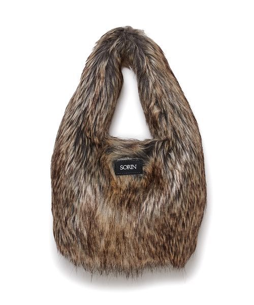SORIN(ソリン )の「Long Fur Egg Tote/ロングファーエッグトートバッグ(トートバッグ・レディース・マルチ/アニマル/オフホワイト・F)」の2枚目の写真