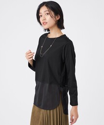 【ウォッシャブル】セルローススムースカットソー