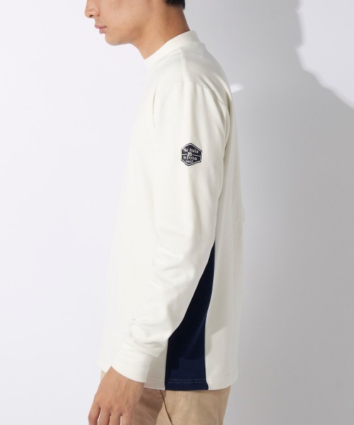 FILA GOLF(フィラゴルフ )の「【FILAGOLF/フィラゴルフ】モックネックシャツ|両面起毛スムース・保温|胸メッセージプリント ゴルフ(シャツ/ブラウス・メンズ・オフホワイト/ブラック・MEDIUM/X-LARGE/LARGE)」の19枚目の写真