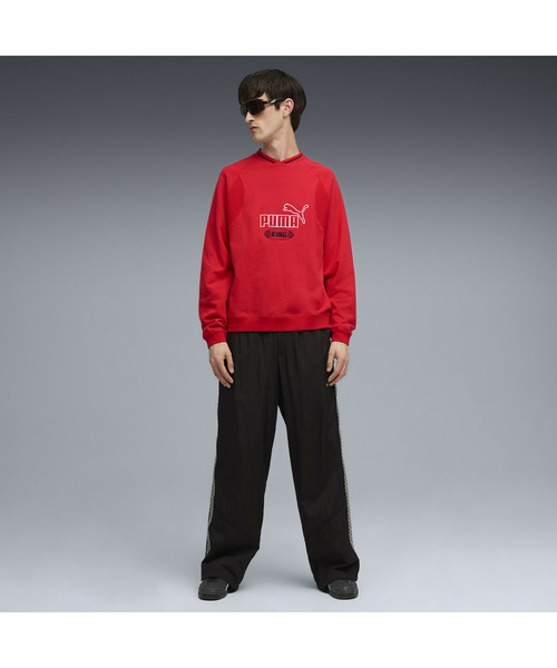 PUMA(プーマ)の「PUMA プーマ メンズ キング クルー スウェット(スウェット・メンズ・レッド/ブラック・SMALL/X-LARGE/X-SMALL/MEDIUM/LARGE)」の10枚目の写真