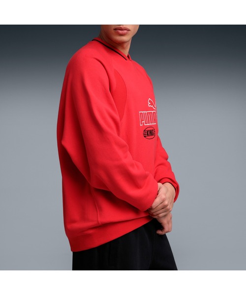 PUMA(プーマ)の「PUMA プーマ メンズ キング クルー スウェット(スウェット・メンズ・レッド/ブラック・SMALL/X-LARGE/X-SMALL/MEDIUM/LARGE)」の5枚目の写真