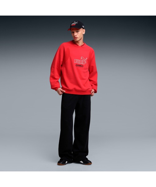 PUMA(プーマ)の「PUMA プーマ メンズ キング クルー スウェット(スウェット・メンズ・レッド/ブラック・SMALL/X-LARGE/X-SMALL/MEDIUM/LARGE)」の6枚目の写真