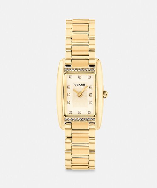 COACH(コーチ)の「リーズ ウォッチ・20MM X 30MM(アナログ腕時計・レディース・ゴールド系その他・ONE)」の1枚目の写真