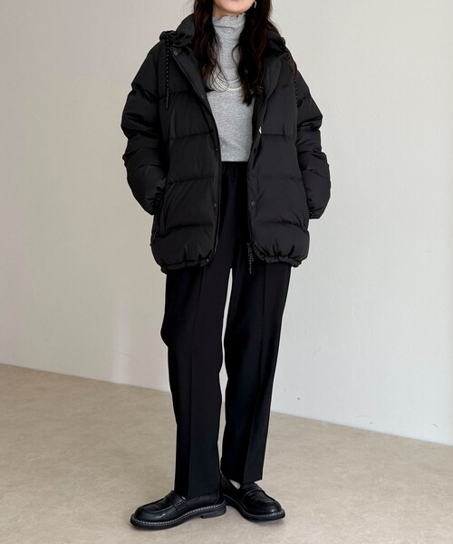 Cape Heights / ダウンジャケット/M/ポリエステル/BLK/無地/CHM111198217 WEB限定》【Cape HEIGHTS×TAION】LUTAKダウンボリュームジャケット