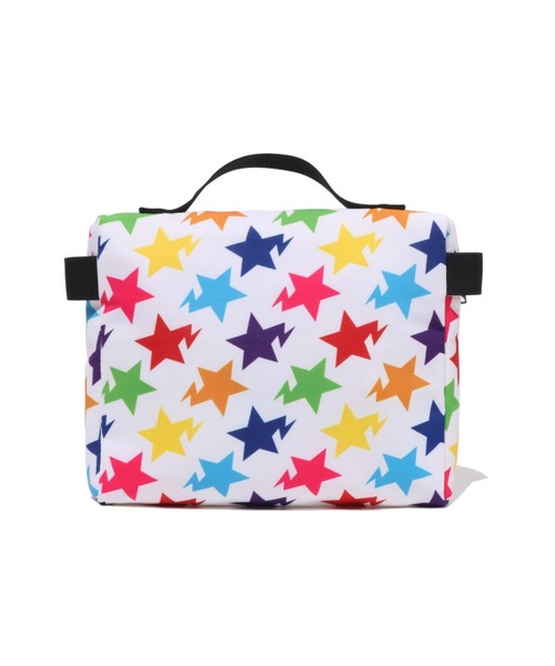 A BATHING APE（アベイシングエイプ）の「STA PATTERN MUSIC POUCH TRAVEL（ポーチ・メンズ・ブラック/ホワイト・FREE）」の3枚目の写真