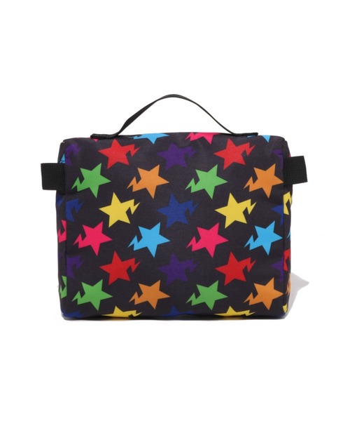 A BATHING APE（アベイシングエイプ）の「STA PATTERN MUSIC POUCH TRAVEL（ポーチ・メンズ・ブラック/ホワイト・FREE）」の4枚目の写真