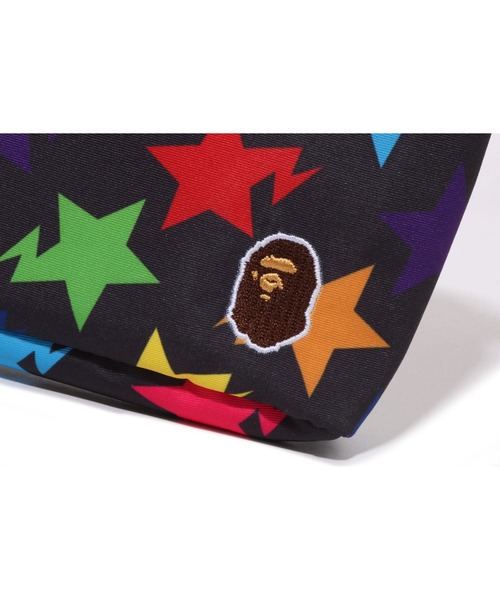 A BATHING APE（アベイシングエイプ）の「STA PATTERN MUSIC POUCH TRAVEL（ポーチ・メンズ・ブラック/ホワイト・FREE）」の6枚目の写真