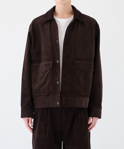 markaware（マーカウェア）の「【markaware/marka】別注 CORDUROY BLOUSON（ブルゾン・メンズ・ブラウン/ブラック・1/2）」の9枚目の写真