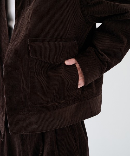 markaware（マーカウェア）の「【markaware/marka】別注 CORDUROY BLOUSON（ブルゾン・メンズ・ブラウン/ブラック・1/2）」の13枚目の写真