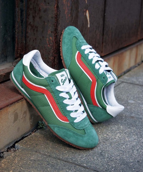 VANS(バンズ)の「スーパーロープロ / Super Lowpro Fairway / VN000D83BR11(スニーカー・メンズ・グリーン×オレンジ・4.5/5/5.5/6/6.5/7/7.5/8/8.5/9/10)」の4枚目の写真