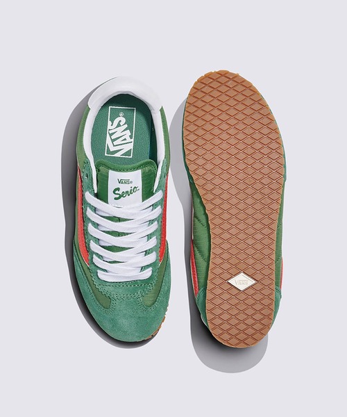 VANS(バンズ)の「スーパーロープロ / Super Lowpro Fairway / VN000D83BR11(スニーカー・メンズ・グリーン×オレンジ・4.5/5/5.5/6/6.5/7/7.5/8/8.5/9/10)」の6枚目の写真