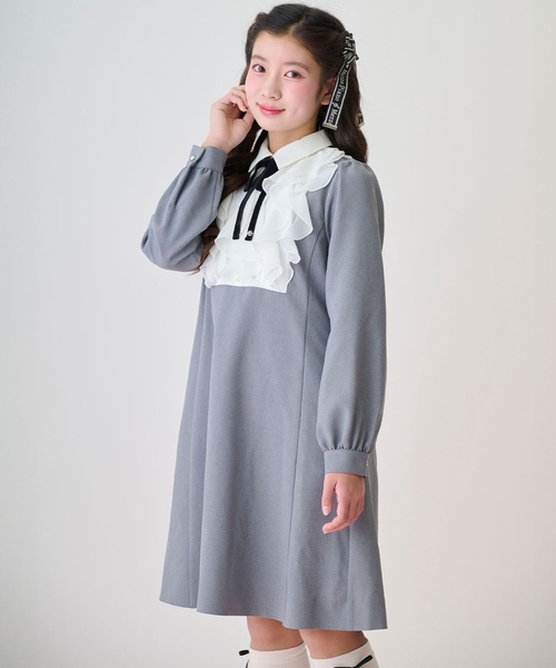 フリルヨークワンピース♪（シャツワンピース）｜mezzo piano Junior