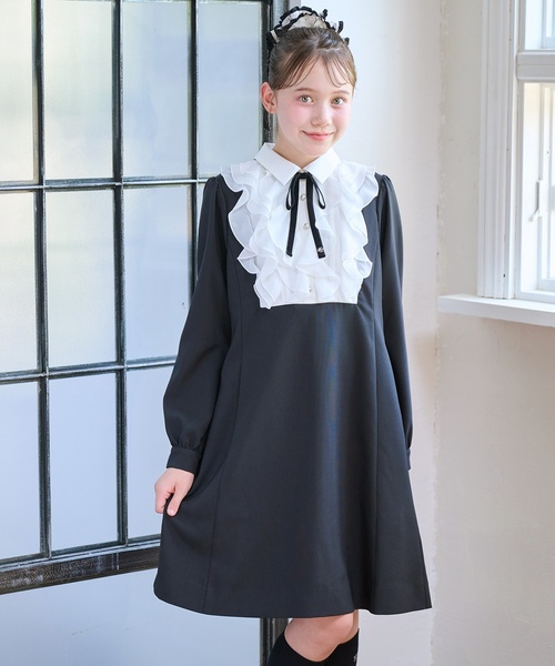 フリルヨークワンピース♪（シャツワンピース）｜mezzo piano Junior